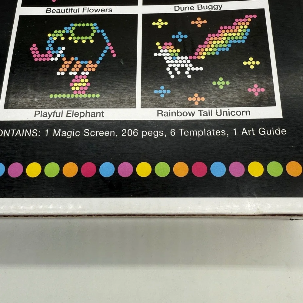 Unused. Lite Brite‎ Classic Light Up Peg Board 200+ Colorful Pegs Art.